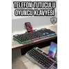 Mey İthalat®  Klavyesi Q Klavye RGB Işıklı Mouse Hediyeli