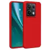 Mey İthalat®   Redmi Note 13 Pro 4G Kılıf First Silikon - Kırmızı