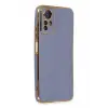 Mey İthalat®   Redmi Note 12S Kılıf Volet Silikon - Mavi