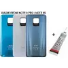 Mey İthalat® REDMİ NOTE 9 PRO - NOTE 9S Arka Batarya Pil Kapağı