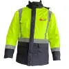 Mey İthalat® Reflektörlü Parka Sarı Lacivert Small