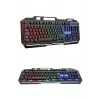 Mey İthalat® RGB Işıklı Gaming  Klavye Q Klavye Mouse Hediyeli