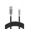 Mey İthalat®  S48 Lightning Kablo iphone Uyumlu 1M 3A - Siyah
