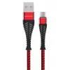 Mey İthalat®  S61 Micro USB Kablo 1.2M 2.1A - Kırmızı