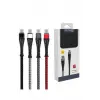 Mey İthalat®  S61 Micro USB Kablo 1.2M 2.1A - Kırmızı