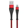 Mey İthalat®  S61 Micro USB Kablo 1.2M 2.1A - Kırmızı