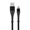 Mey İthalat®  S61 Micro USB Kablo 1.2M 2.1A - Siyah