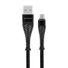 Mey İthalat®  S61 Micro USB Kablo 1.2M 2.1A - Siyah