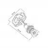 Mey İthalat® Topsan Stop Vana Takımı 1/2
