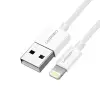 MFi Lisanslı USB-A & Lightning Şarj ve Data Kablosu, 2 Metre, Beyaz
