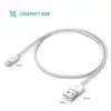 MFi Lisanslı USB-A & Lightning Şarj ve Data Kablosu, 2 Metre, Beyaz