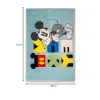 Mickey Mouse Lisanslı Karakter Baskılı %100 Polyester Halı Çok Renkli 80x120 cm