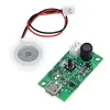 Micro Usb Ultrasonik Nem Üretici Devre + Seramik Disk Transducer 5V 2W Soğuk Buhar Sis Duman Atomizer 38ml/saat 16mm-20mm Piezoelektrik Disk