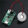 Micro Usb Ultrasonik Nem Üretici Devre + Seramik Disk Transducer 5V 2W Soğuk Buhar Sis Duman Atomizer 38ml/saat 16mm-20mm Piezoelektrik Disk