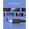 Micro-USB & USB-A Data ve Şarj Kablosu, 2 Metre, Beyaz