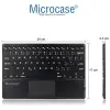 Microcase Samsung Galaxy Tab A9 Plus SM-X210 11 inch Tablet Bluetooth Touchpad Klavye + Standlı Suni Deri Kılıf -BKK5