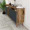 Milan 160cm Konsol (CEVİZ/ANTRASİT)
