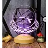 Mimara Özel LED Masa Lambası, Kişiye Özel Baret Şekilli 3D Lamba