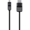 Mini 1.8 m Display Port to HDMI Cable siyah