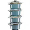 Mini Cocotte Set, 4lü, Yuvarlak, Ceramic By