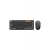 MK350 Creator Pro Combo Sessiz 3 Kanallı Bluetooth + 2.4G Wireless Türkçe Q Klavye Mouse Seti (Grafit Gri)