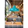 Modern Dekoratif Cafe Mutfak Tekli Sarkıt Avize, Turkuaz