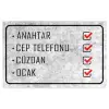 Modern Kapı Önü Paspası, Ev, Ofis ve Dış Mekân Kullanımı, 45x65