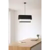 Modern Sarkıt Avize, Siyah-Beyaz, Çift Katmanlı Silindir Tasarım, E27 Duy