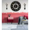 Modern Tablo Setli Ahşap Vıp Dekoratif Duvar Saati