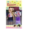 Mor Yedek Elbiseli Bebeğim