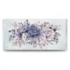 Morlu Pembeli Çiçekler Tablosu - 160x80cm