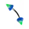 Moulin Curved Barbel Çelik Spike Piercing TDGR00893