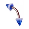 Moulin Curved Barbel Çelik Spike Piercing TDGR00896