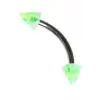 Moulin Curved Barbel Çelik Spike Piercing TDGR00901