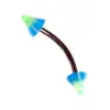 Moulin Curved Barbel Çelik Spike Piercing TDGR00913