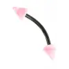 Moulin Curved Barbel Çelik Spike Piercing TDGR00915