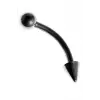 Moulin Curved Barbel Spike Çelik Piercing