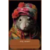 mouse note book cute mouse, mouse wearing a hat note book