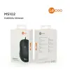 MS102 USB Kablolu 2400DPI 4 Tuşlu Mouse -Sessiz PC, Mac, Dizüstü Bilgisayar için, Windows, Linux ve Mac ile Uyumlu Sağ ve Sol Elle Kullanıma Uygun, 99gr Hafif Optik Mouse Siyah
