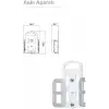 Multi-Let Topraklı Kablolu Ç.K 3mt Siyah Priz, 6lı