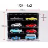 Multicase 4x2: 8 adet 1/24 ölçek model araba için
