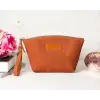Muted Chestnut – Deri Makyaj Çantası
