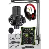 MX-2020 Functional Paket-2 Stüdyo Mikrofon Ses Kartlı Mikser Kulaklık Stand