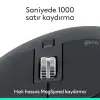 MX Master 3S Bluetooth Edition Performans Kablosuz Mouse, 8.000 DPI, Sessiz, Ergonomik, Ultra Hızlı Kaydırma, Çoklu Cihaz Özelliği, Bluetooth, Logi Bolt USB Alıcı, Siyah
