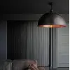 Mylights Retro Rustik Siyah İçi Bakır Avize 40 Cm
