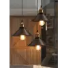 Mylights Retro Üçlü Rustik Avize Metal Sarkıt 30 Cm