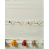 Nakışlı Püsküllü Masa Runner Dekoratif Sofra Tekstili