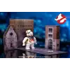 Nano Scene Stay Puft Marshmallow Man Figür, 15 cm, Ecto-1 Araç ile