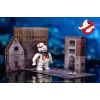 Nano Scene Stay Puft Marshmallow Man Figür, 15 cm, Ecto-1 Araç ile