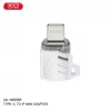 NB256E Lightning - Type-C Dönüştürücü Adaptör - Type-C Kablolarını iPhone Cihazlarda Kullanma Aparatı, Hızlı Veri Aktarımı ve Şarj Desteği, Beyaz